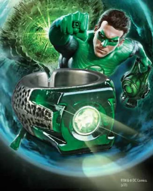 Green Lantern Light Up Power Ring Requisite Kopie Verpackt Noble