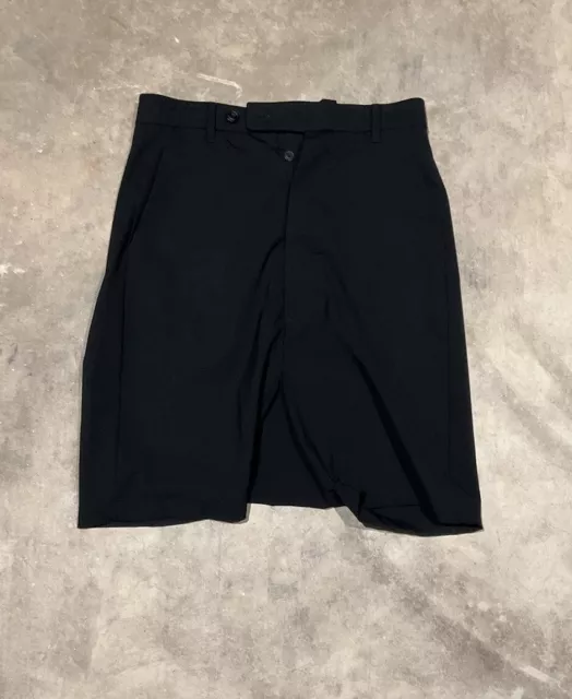 Rick Owens Mens Shorts - Tailored Wool Drop Crotch Fit (Size 46 ITA)