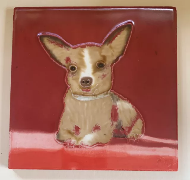 Chihuahua Dog  Art Tile 6x6 Decorative Wall Backsplash Gift