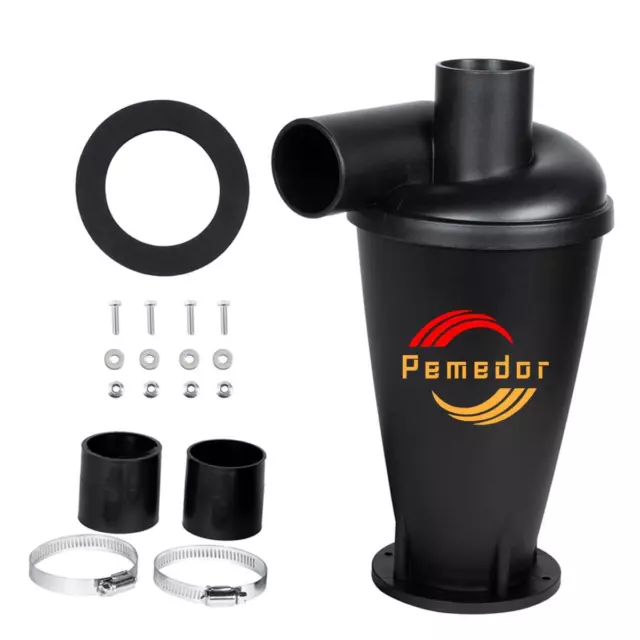 Black Dust Cyclone Diy Turbocharged Third Generation Industrial Dust Collector C