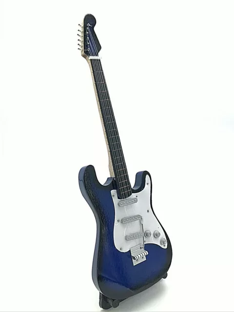 Miniature Fender Standard  Stratocaster Guitar - Blue (ornamental)