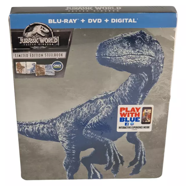 Jurassic World: Fallen Kingdom Blu-ray + DVD  SteelBook  Chris Pratt 2018 A