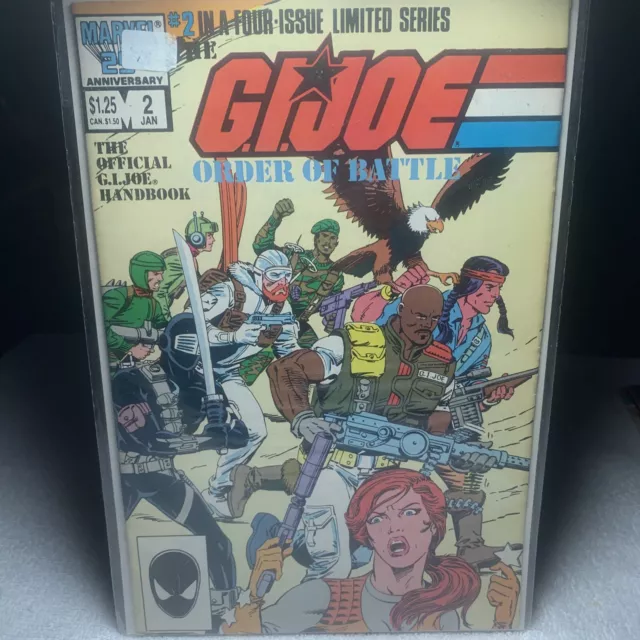 Gi Joe Order Of Battle The Official Handbook  Comic Jan 2 1987 6.5-7.5