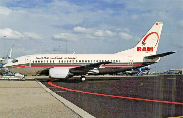 ROYAL AIR MAROC Boeing 737-53A c/n 24922 CN-RMU  Airplane Postcard