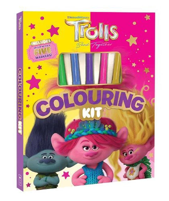 TROLLS BAND TOGETHER: Colouring Kit (Dreamworks) Hardcover Book $25.45 ...