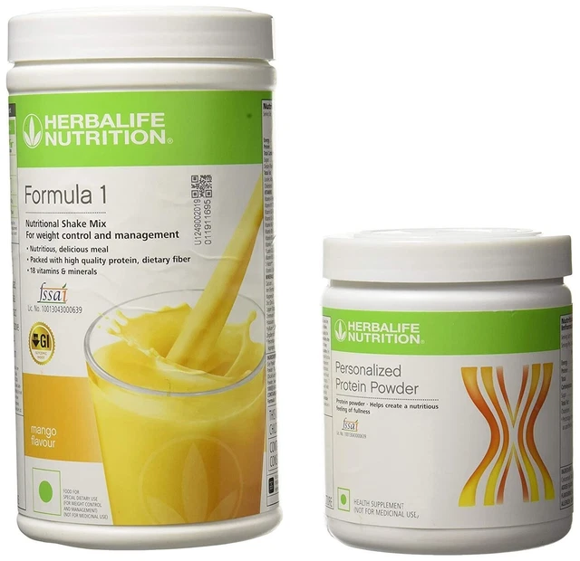 Herbalife Formula 1 Shake 500 G - Mangue + Protéine en Poudre 200 G...