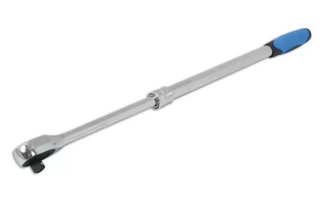 Extending Extendable Ratchet 1/2 " Drive 460MM > 600MM 72 Teeth Soft Grip Handle