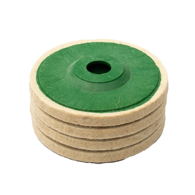 Juego de herramientas de almohadilla de disco de pulido de lana 4 piezas, 125 mm 5 pulgadas