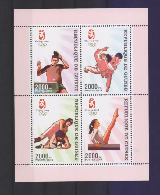 Briefmarken Olympische Spiele - Olympia 2008 - GUINEA - Block postfrisch