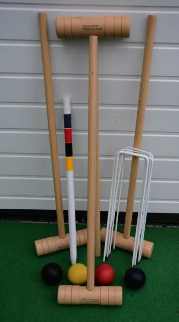 Harrier Wooden Croquet Set for four players