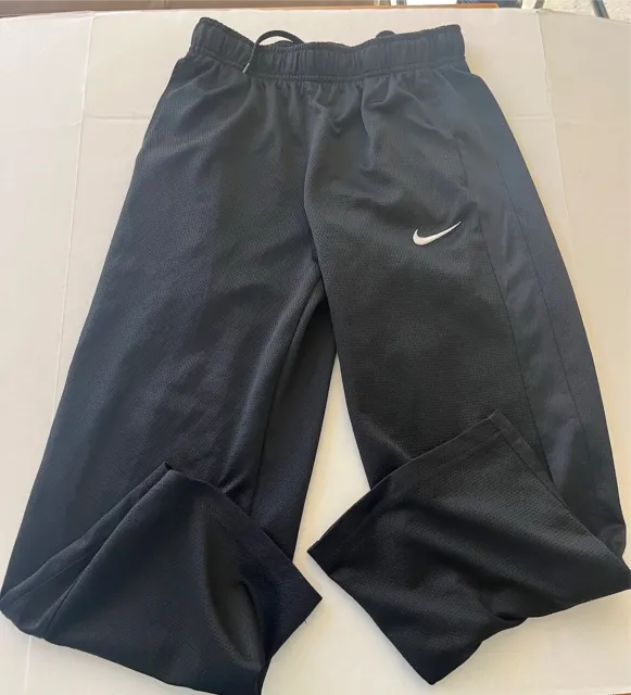 Nike Boys M Medium Black Dri Fit Performance Knit Training Pants 380965-011