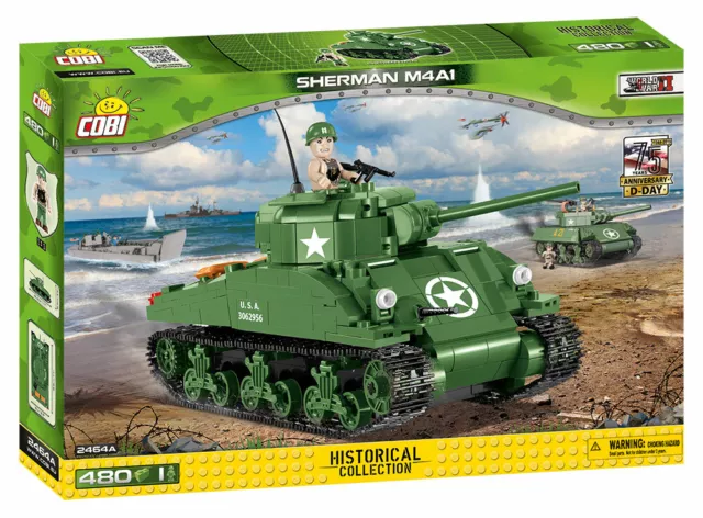 Cobi 2464a - Small Army - WWII US M4A1 Sherman - Neu