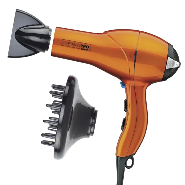 InfinitiPRO by Conair Ionic Ceramic Hair Dryers, Orange with Concentrator and Di