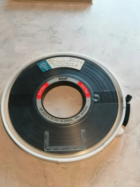 Nastro Magnetico Da 10.5" Basf Extra Per Dati Digitali Computer Anni '80 Vintage