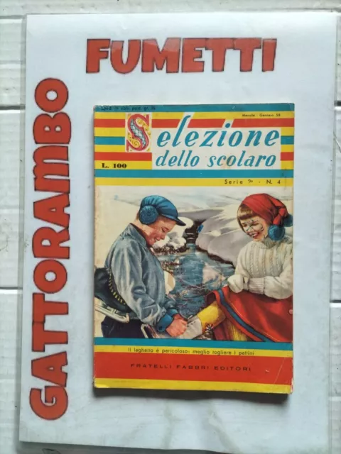 Selezione dello Scolaro N.4 Anno 1958 - Fabbri Editore Buono+