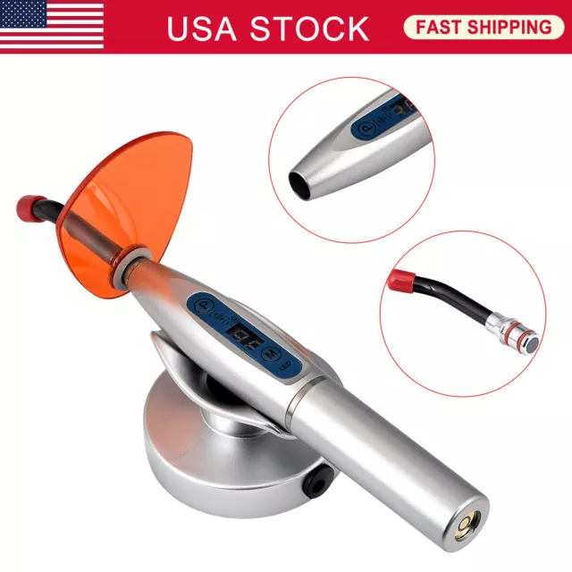 Dental Wireless Cordless LED Cure Curing Light Lamp 1800mw 5W Resin Cure Tools