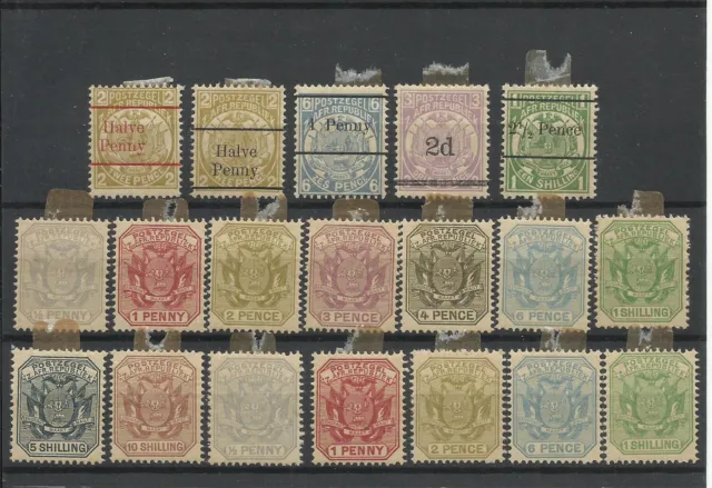 South Africa Transvaal 1893-1896 Y/Tellier: 92-110 Mh