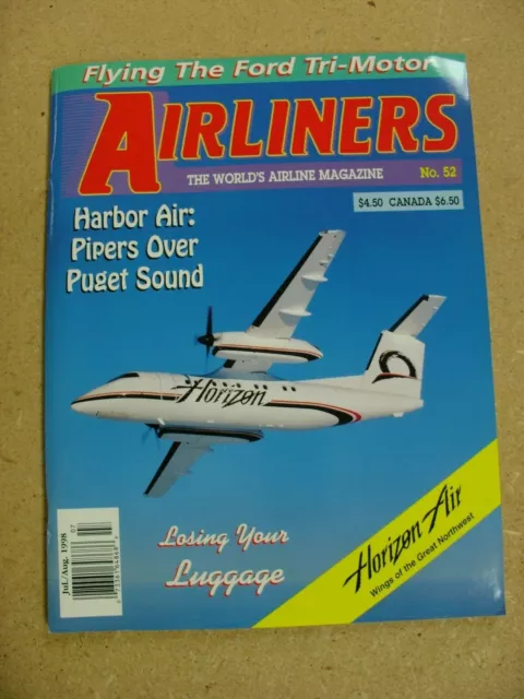 Airliners The World's Airline Magazine July August 1998 Issue 52 Volume 11 No 4
