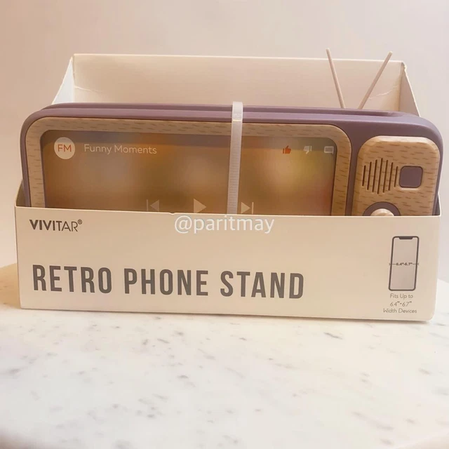 TARGET BULLSEYE PLAYGROUND 2023 Retro TV Phone Stand Purple (NEW IN BOX