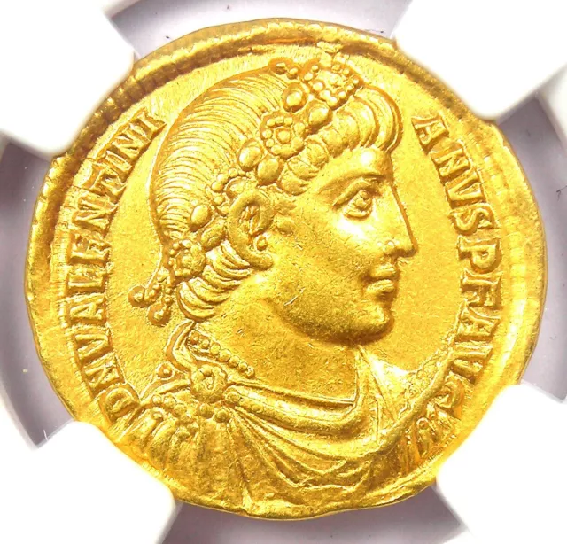Valentinian I Gold AV Solidus Gold Roman Coin 364 AD - NGC Choice XF (EF)