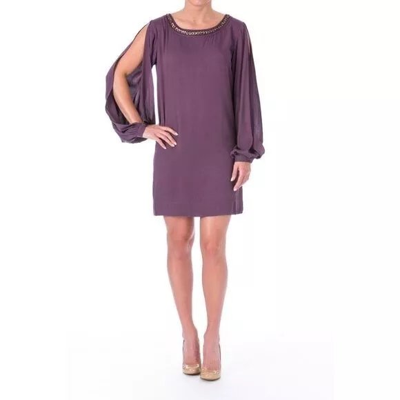 Elizabeth and James NWT Lindvall Tunic Dress Plum Purple XS