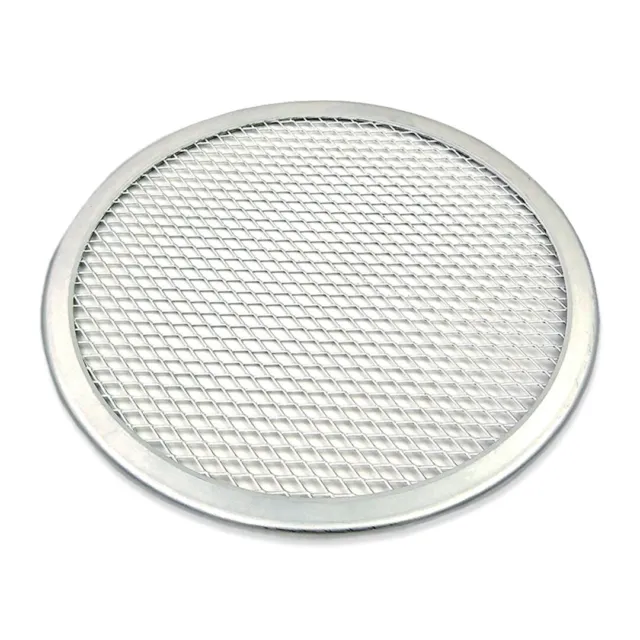 SOGA 12-inch Seamless Aluminium Pizza Screen Tray Net Mesh Baking Round