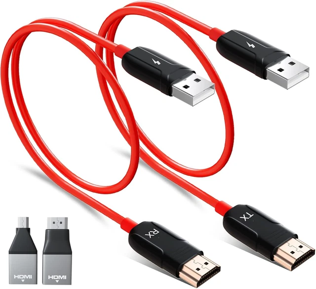 Trasmettitore E Ricevitore HDMI Wireless – Extender 1080p A 60Hz, Plug And Play, Bianco, Per Laptop, Console E Lettori Blu-ray