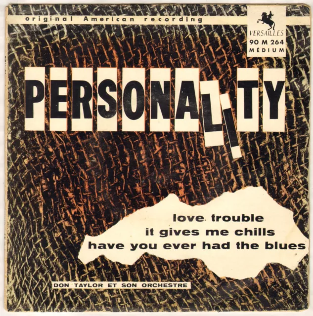 Don Taylor / Jimmy Breedlove "Personality" R 'N Blues Ep 1959 Versailles 90M 264