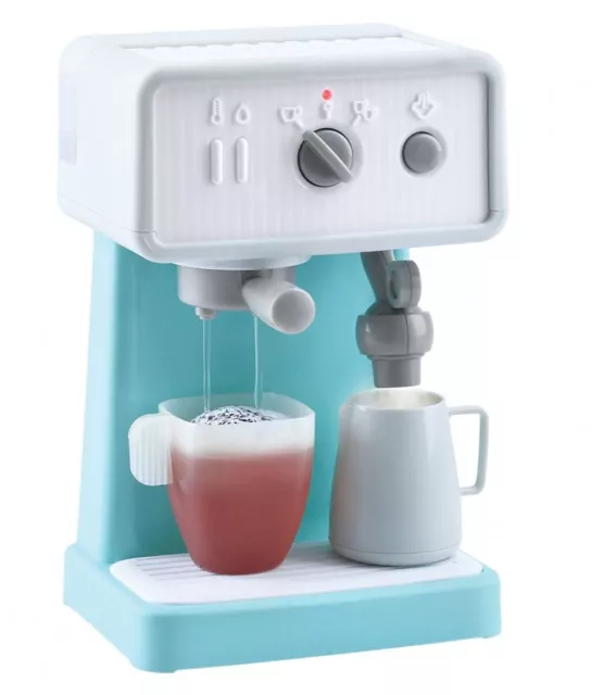 Playgo Kaffeemaschine Espressomaschine mit echten Funktionen Milchaufschäumer