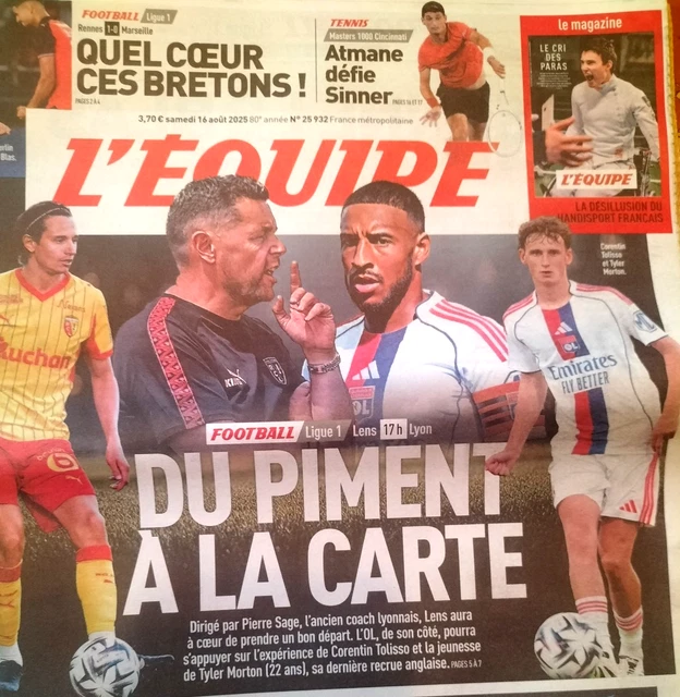 L'ÉQUIPE Des 18 Et 25 Août 2025 – Éditions Originales – Spécial Ligue 1 Et Hommage Giroud