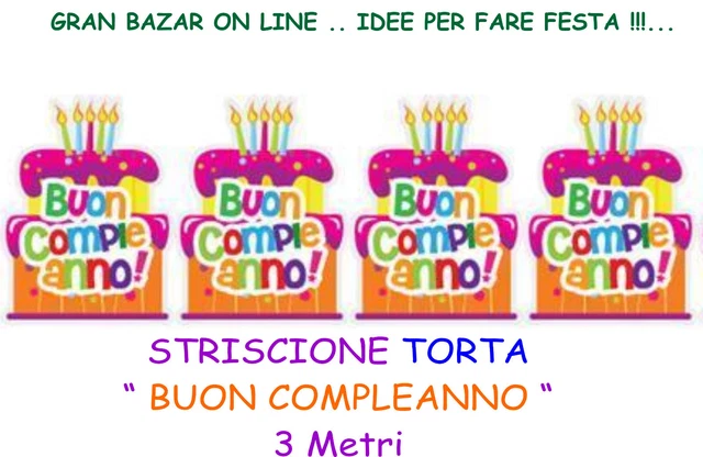 Striscione di compleanno - DUE in rosa - Italia