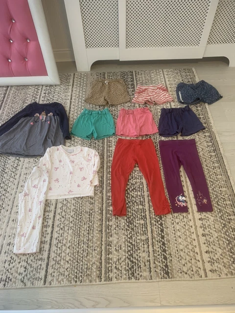 Girls Sumer clothes Bundle age 3-4 shorts leggings Pjs Dress