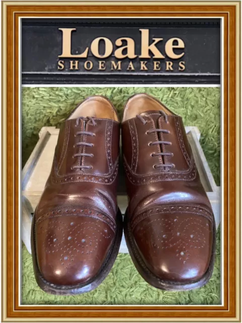 LOAKE : OBAN : Mens Brown Leather Oxford Brogues Shoes : U.K. 7