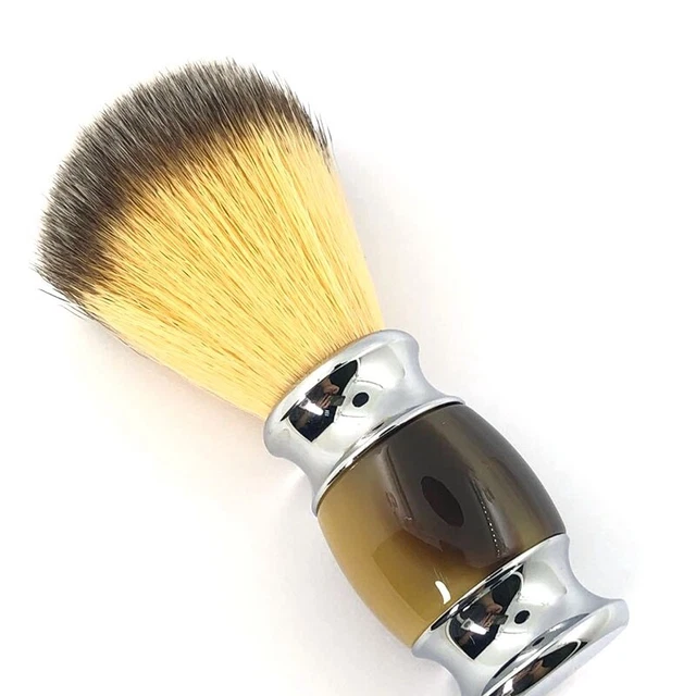 Pennello da barba sintetico pennello in resina resistente, buona schiuma M7K6