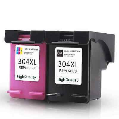 ✅ Kit 2 Cartucce Compatibili Hp 304 Xl Nero+Colore Stampante Deskjet 3700 3720 ✅ 3