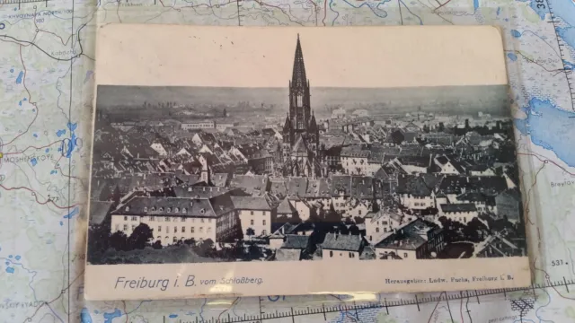 Freiburg vom Schloßberg AK Postkarte 5850