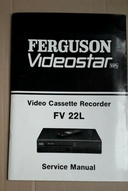 Ferguson Videostar Cassette Recorder RV 22L  Service Manual