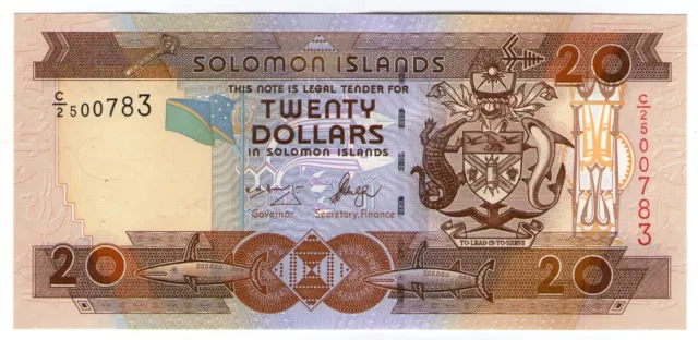 **   SALOMON  Islands     20  dollars  2004   p-28a.1    UNC   **