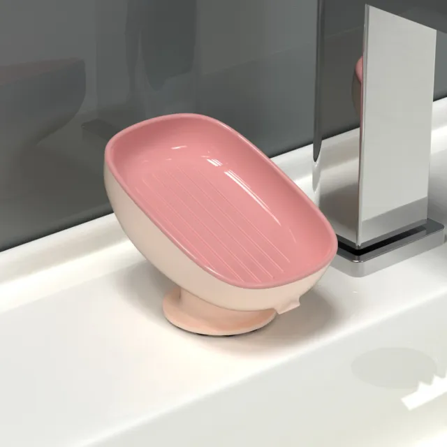 Soap Shelf Portable Moisture Proof Super Suction Cup Soap Dish Reusable