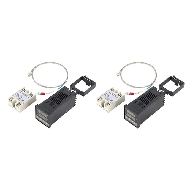 2X -C100 Temperature Controller with 40A Solid State Relay + K ThermA3D6