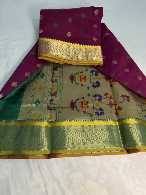 Latest  Banarasi Pure  Katan Silk Saree  / Sari  From Banaras 3