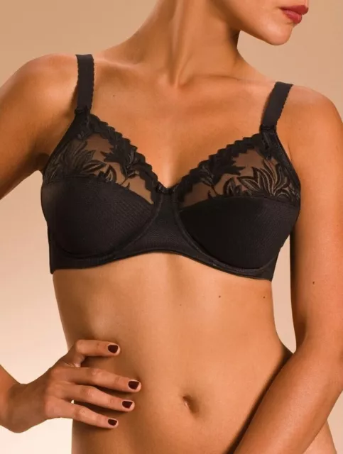 Soutien-gorge 100F (85F eu) à armatures 3 parties CHANTELLE Amazone Noir