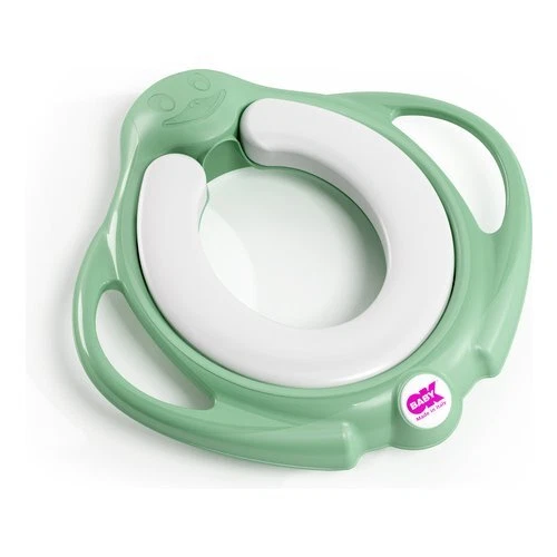 Riduttore WC morbido antiscivolo OkBaby PINGUO Verde