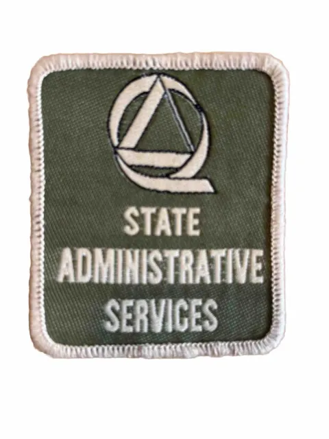 State Administration Services Shoulder Patch X 3