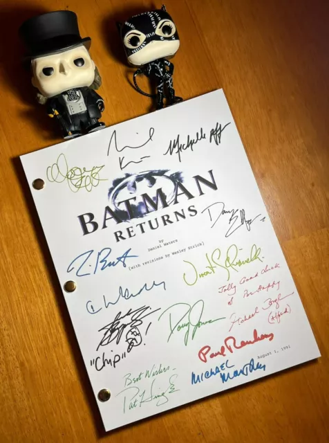 Batman Returns Script Cast-Signed- Autograph Reprints- 110 Pages- Michael Keaton