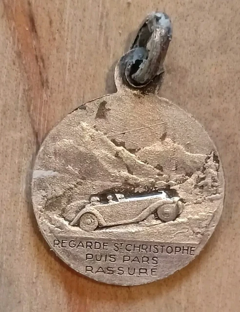 Médaille De Saint-Christophe Pour Visière De Voiture - Accessoire De Protection Et Bénédiction - Cadeau Conducteur