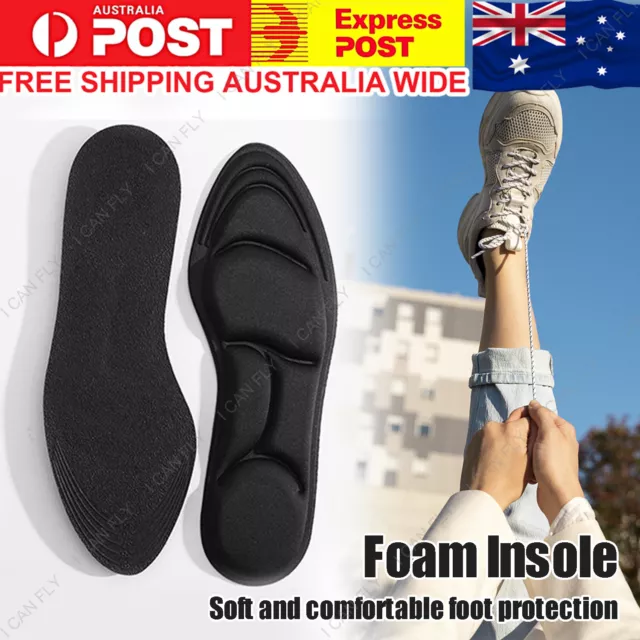 Unisex Orthotic Sport Insoles Insert Shoe Pad Arch Support Memory Foam DF