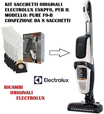 Kit Sacchetti Aspirapolvere Pure F9-B  Electrolux Originali Eskpf9, Conf Da 8 Pz