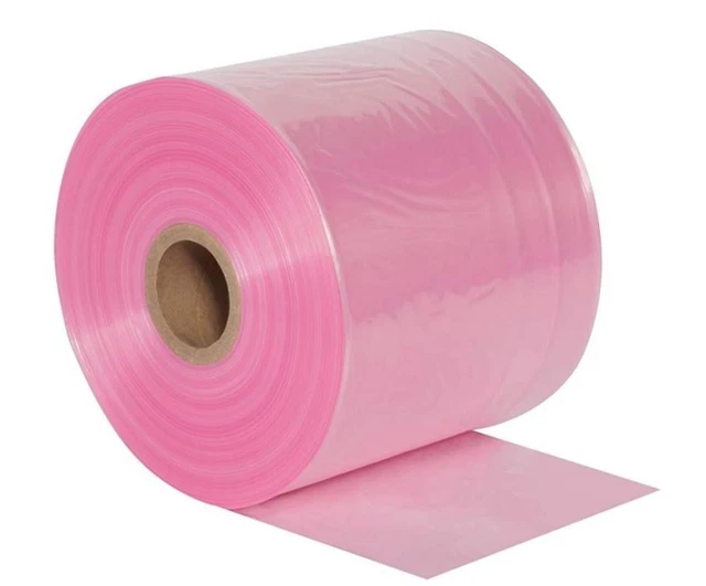 Roll of Pink Anti-Static Poly Tubing 12 X 1075. Heavy-Duty 4 mil Thick. Great