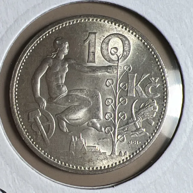 1932 Czechoslovakia Silver 10 Korun.